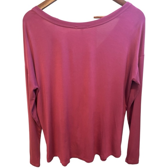 Victoria's Secret PINK Shirt Women's Small Mauve Pink SUPER SOFT Modal Tie Front - Picture 2 of 8